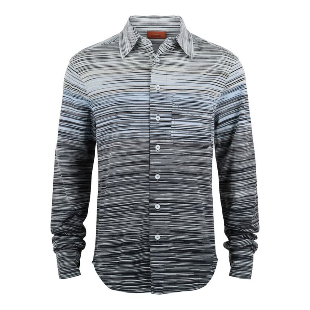 M Missoni Shaded Slub Button-Up Shirt Multi Mens